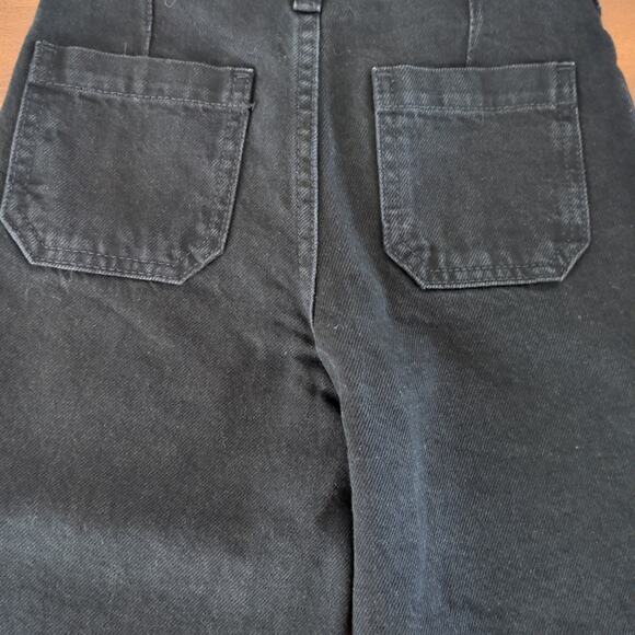 Gap kids Kids High Rise Stride Wide-Leg Ankle Black color Jeans girls size S / 6 - Picture 7 of 7